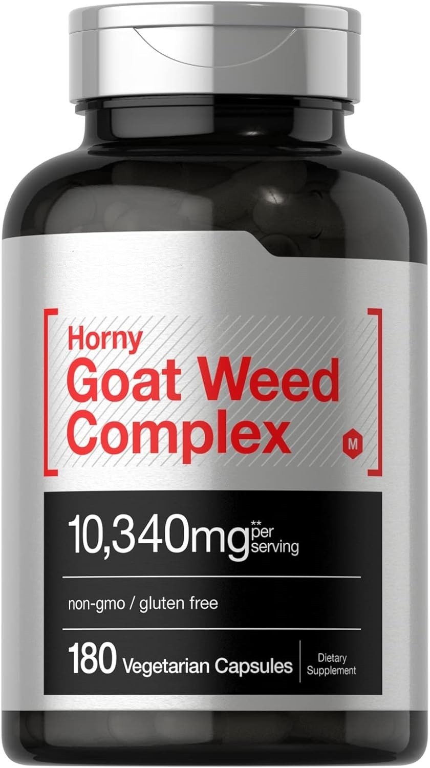 Capsules Horny Goat Weed L-Arginine Maca Para Adultos Resistencia Energía 180Ct