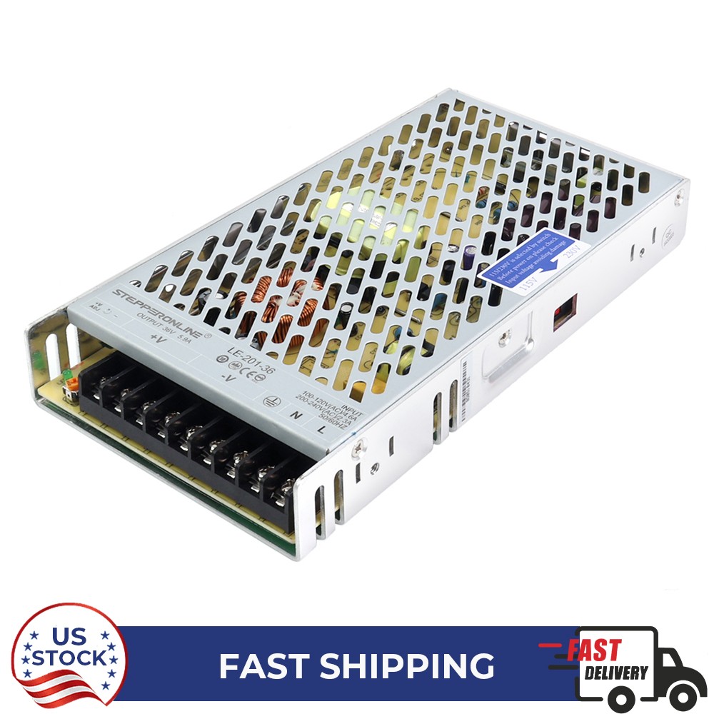 201W 36V Switching Power Supply 5.9A 115/230V for Stepper Motor CNC Router Kits