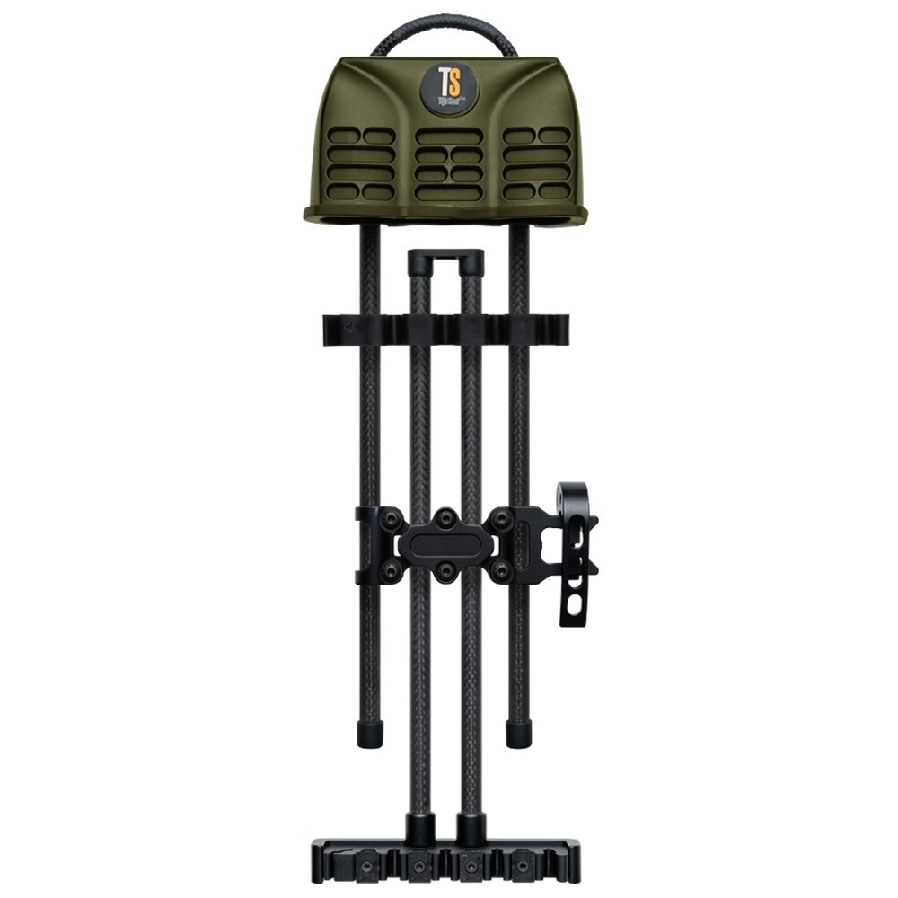 Tight Spot Quiver 5 Arrow Shift Lock 1-Piece Adjustable Moss Green Right or Left