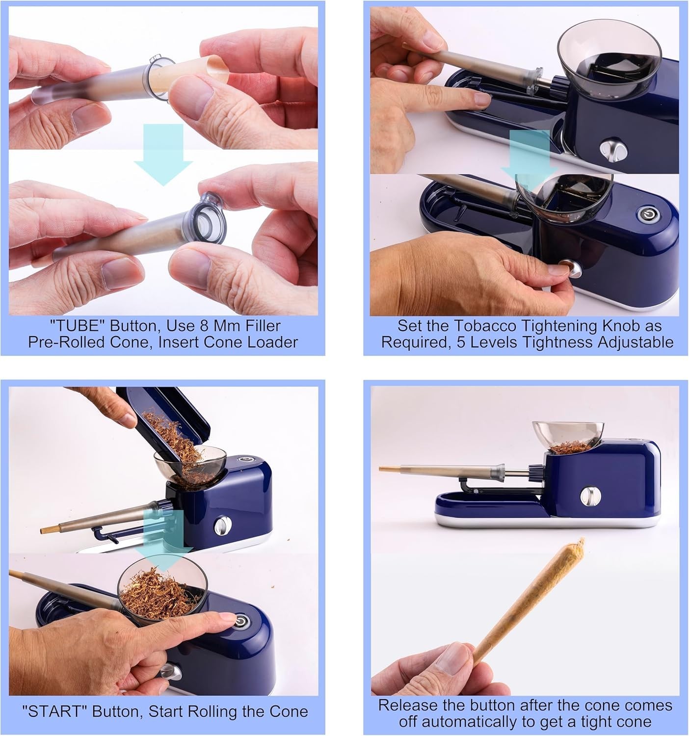 Mess-Free Pre Roll Machines: Electric Grinder & Aluminum Case for Easy Rolling