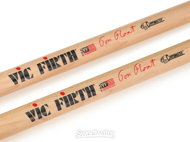Vic Firth Corpsmaster Signature Snare Stick Pair - Tom Float