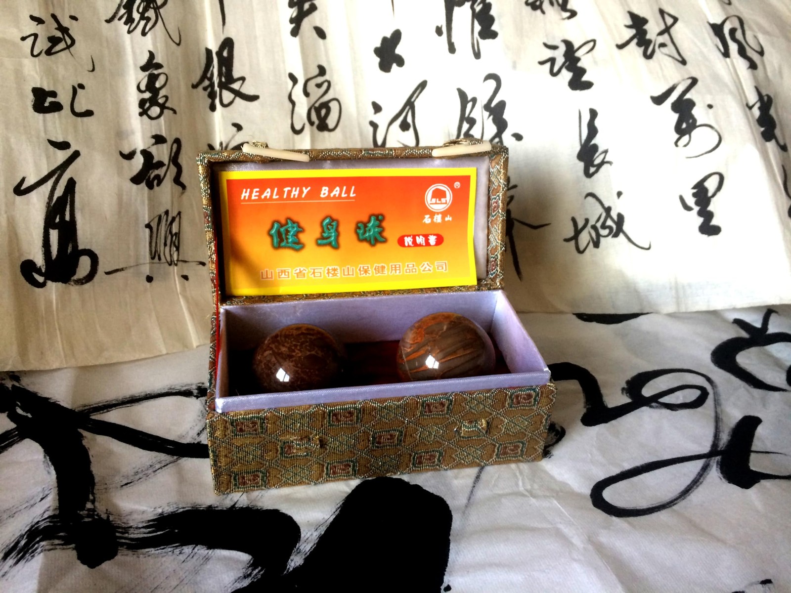 HNSLSNH Marble Exercise Balls,Chinese balls,Chinese healthy Multi-colored