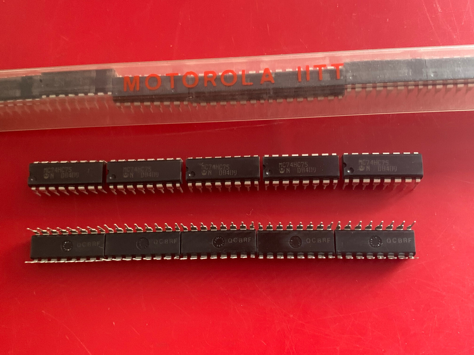 10x MC74HC75N MOTOROLA Logic Dual 2-Bit Transparent Latch High Perform