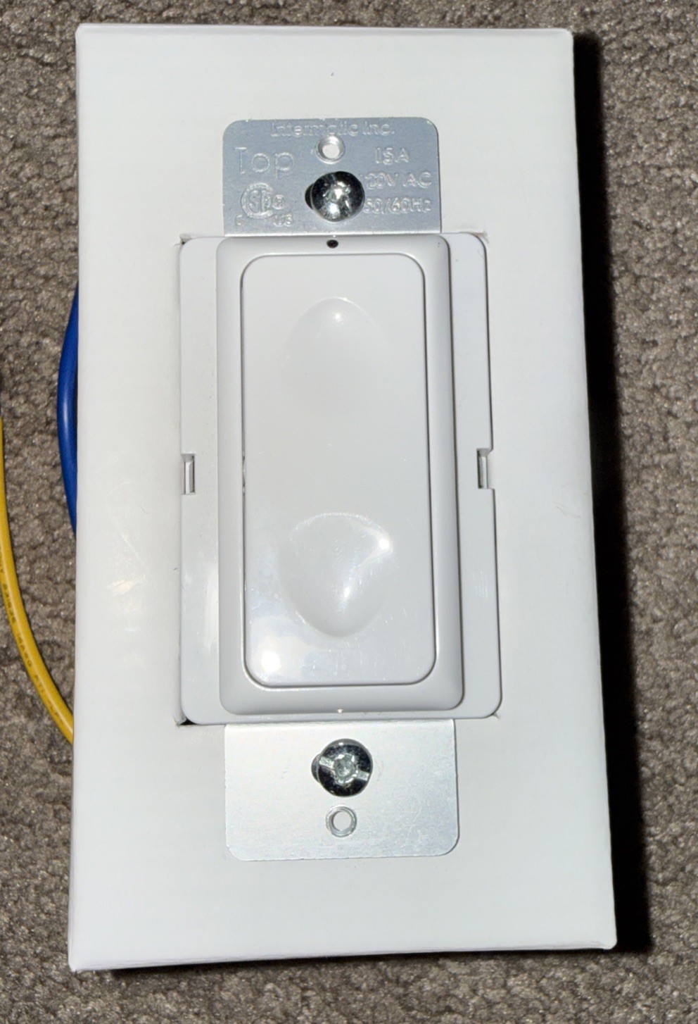 INTERMATIC InTouch CA3000 wall switch, wireless controls, White