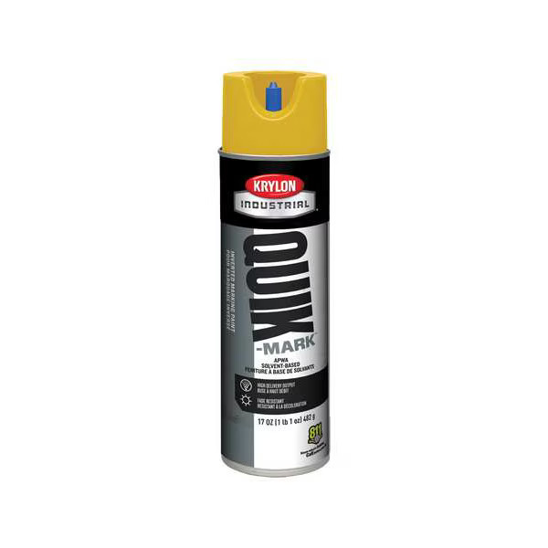 Industrial Inverted Marking Paint, 17 oz., Safety Yellow, Solvent -Based
