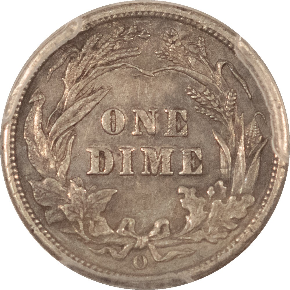 1905-O BARBER DIME - PCGS XF-45