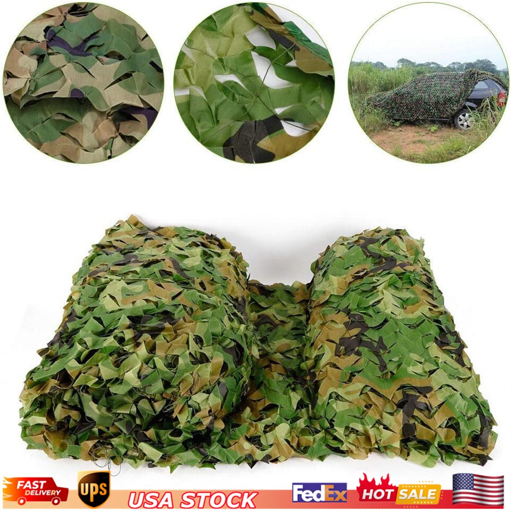 6*8m Camouflage Netting Ft Camo Net Woodland Net For Military Camping Hunting