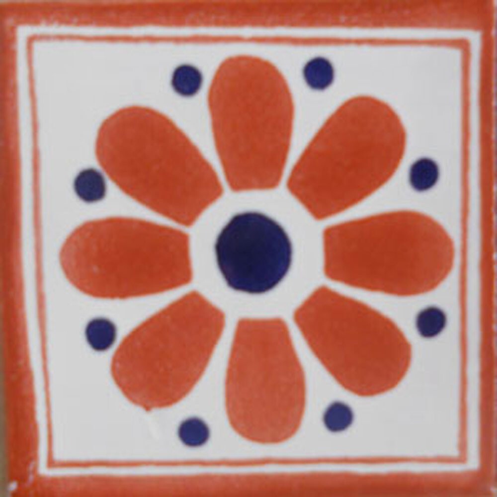 C#106) MEXICAN TILES CERAMIC HAND MADE SPANISH INFLUENCE TALAVERA MOSAIC ART