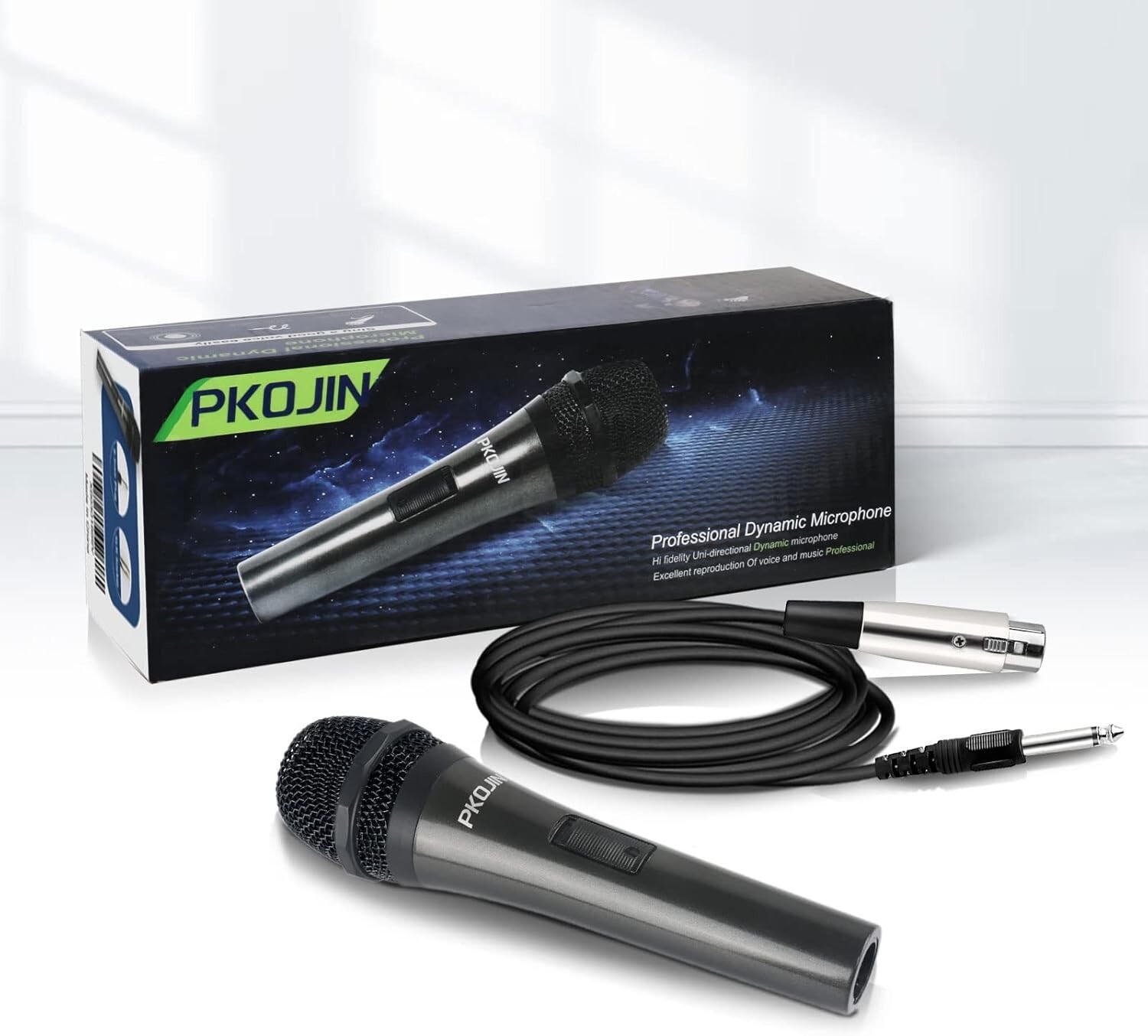 Unidirectional Wired Karaoke Microphone with On/Off Switch for Superior Singing