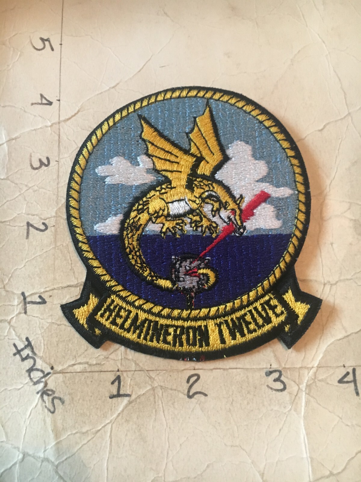 US Navy Helmineron Twelve 12 Squadron patch 6/9/25