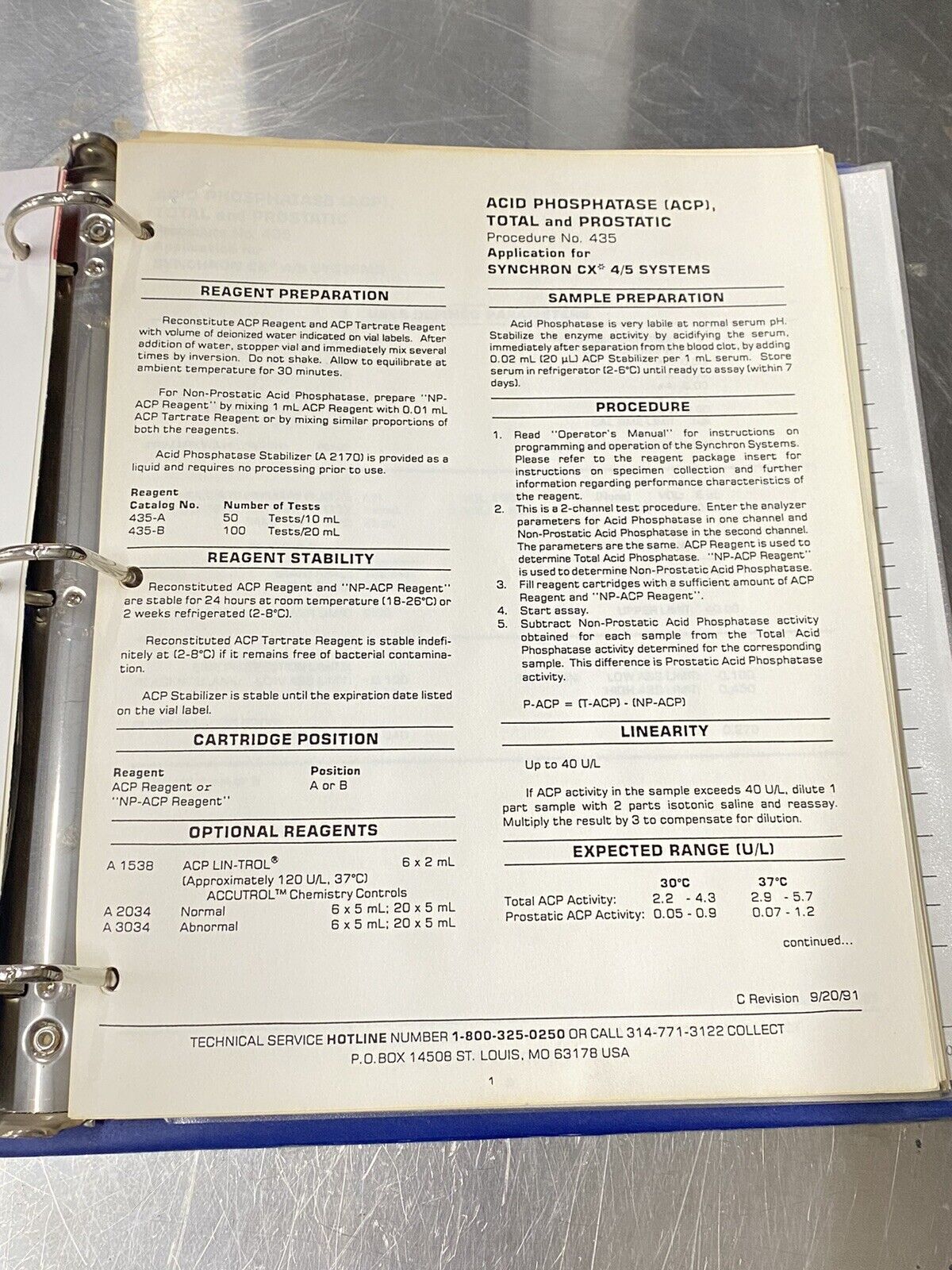 Beckman Synchron CX 4/5 Blood Chemistry Analyzer- Users Guide / Instruction Book