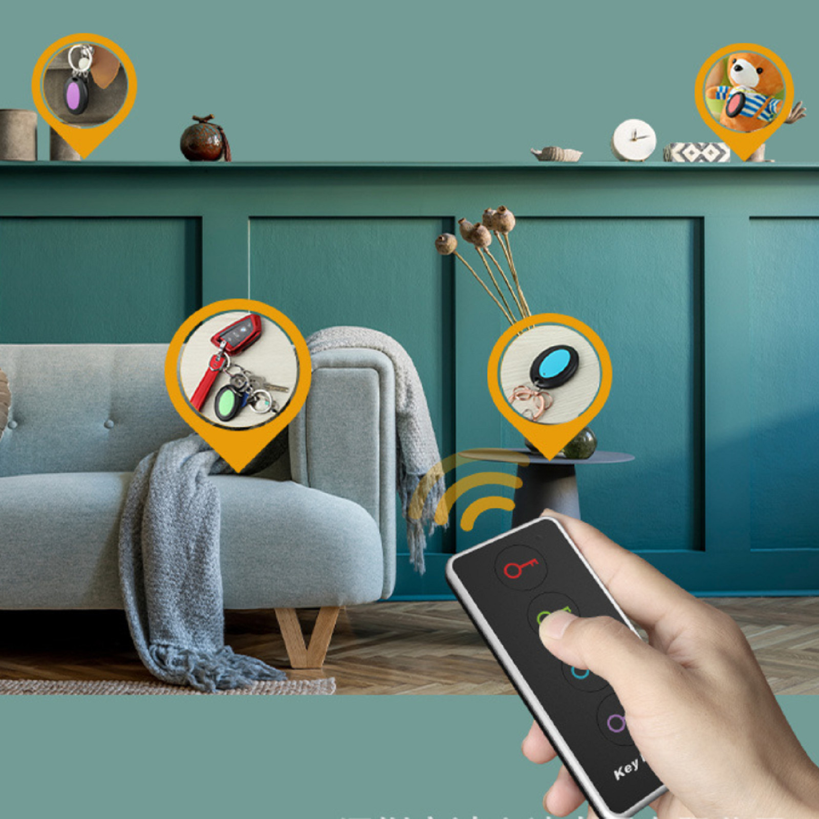Wireless Key Finder RF Locator Pet Tracker Wallet Tracker Finder Remote Control