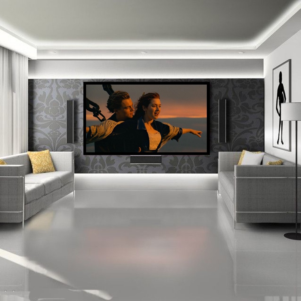 16:9 Ratio 100" Fixed Frame Projection Screen