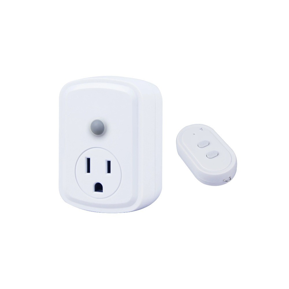 Wireless Remote Control Outlet Switch Indoor Electrical Plug in Single Outlet