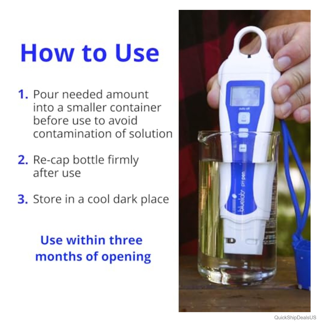 Calibration Solution Kit pH 4.0 7.0 2.77 EC 500 ml Bottle Hydroponics Meter