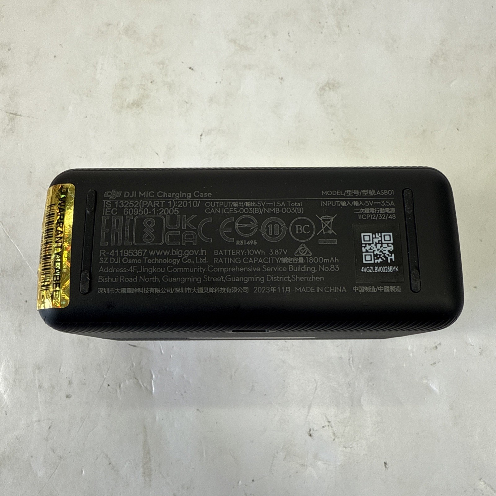 DJI Mic 1 Replacement Charging Case ONLY (ASB01) New Open Box