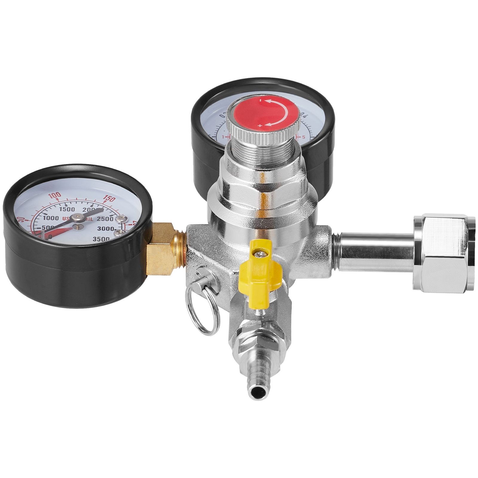 Double Gauge CO2 Regulator 0-60PSI for Draft Beer