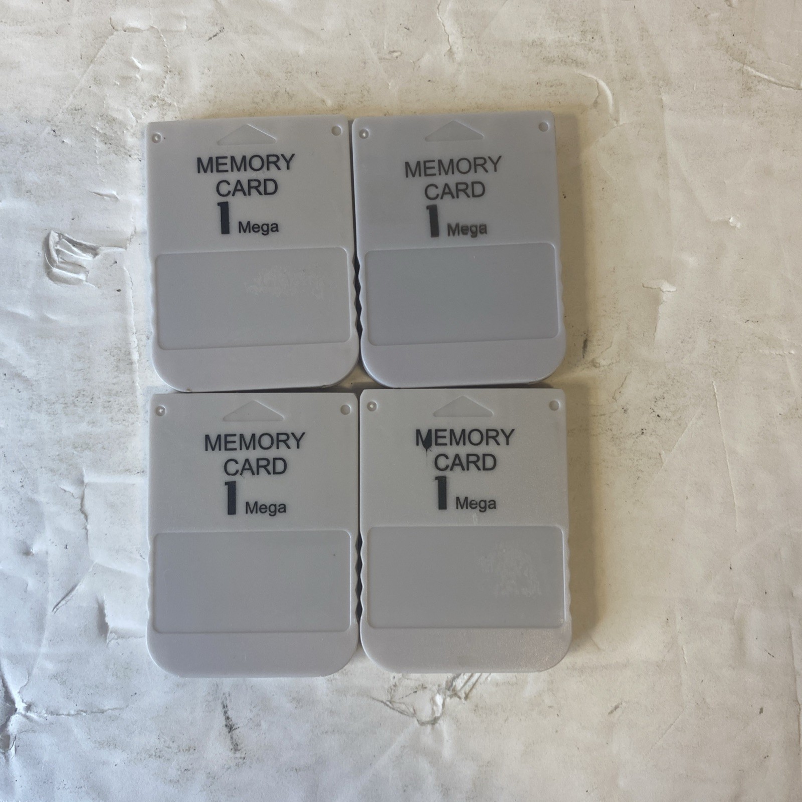 Sony PlayStation 1 Memory Card 1MB Lot of 4