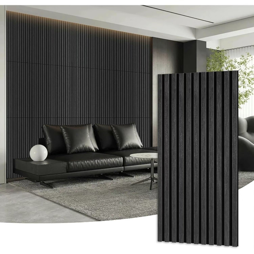 Acoustic Wood Wall Panels Samples Pack-4PCS-Black oak