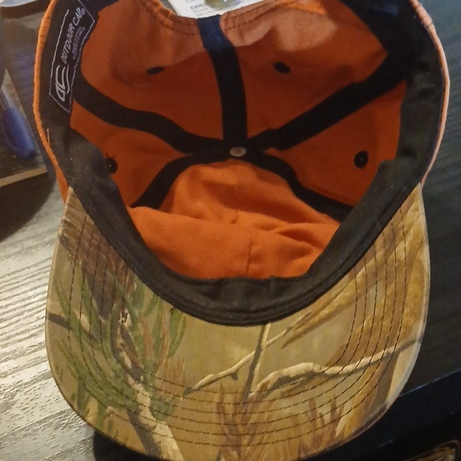 Outdoor Cap Orange Camouflage Baseball Hat Adjustable Fish Embroidered Fishing
