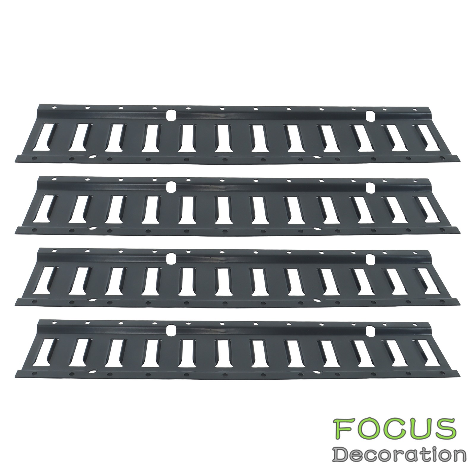 4 Pack Black Brand New 5' E Track Tie Down Rail Kit Carbon Steel