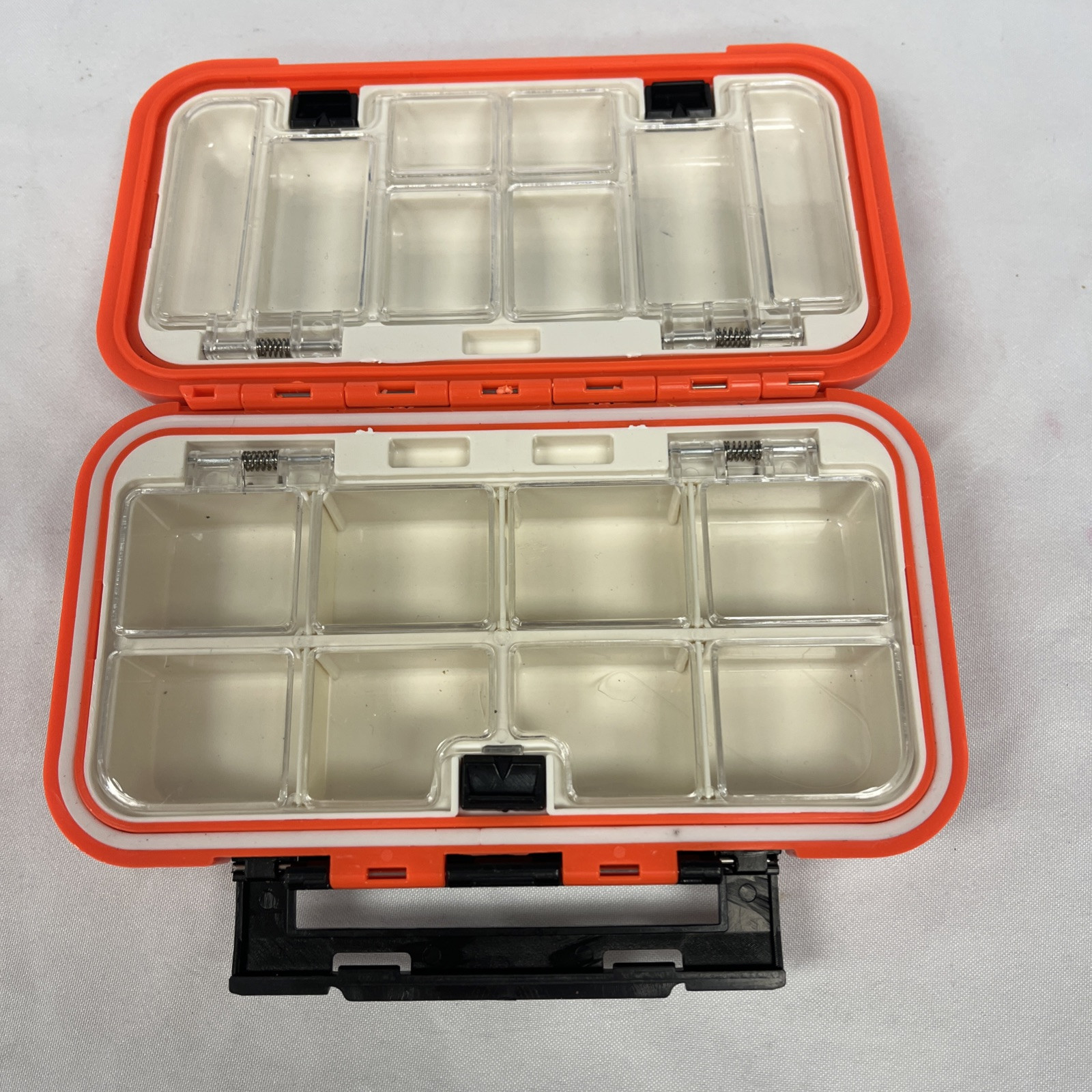 Fishing Tackle Box Lure Waterproof Compartments 2 Layer Hook Storage Case Medium