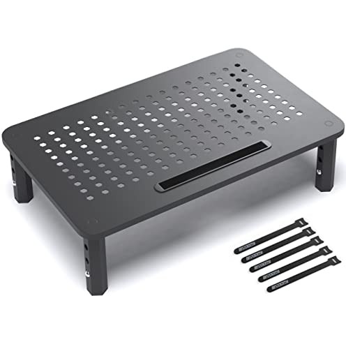 Monitor Stand Riser - Upgraded for Faster Productivity - Anti-Skid, Pack of 1
