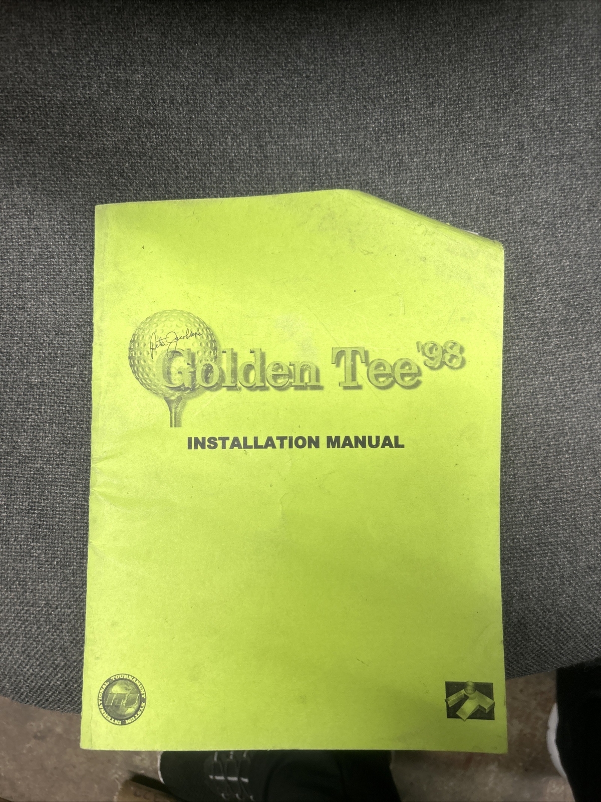 Incredible GOLDEN TEE ‘98 Game Installation Manual - good used original