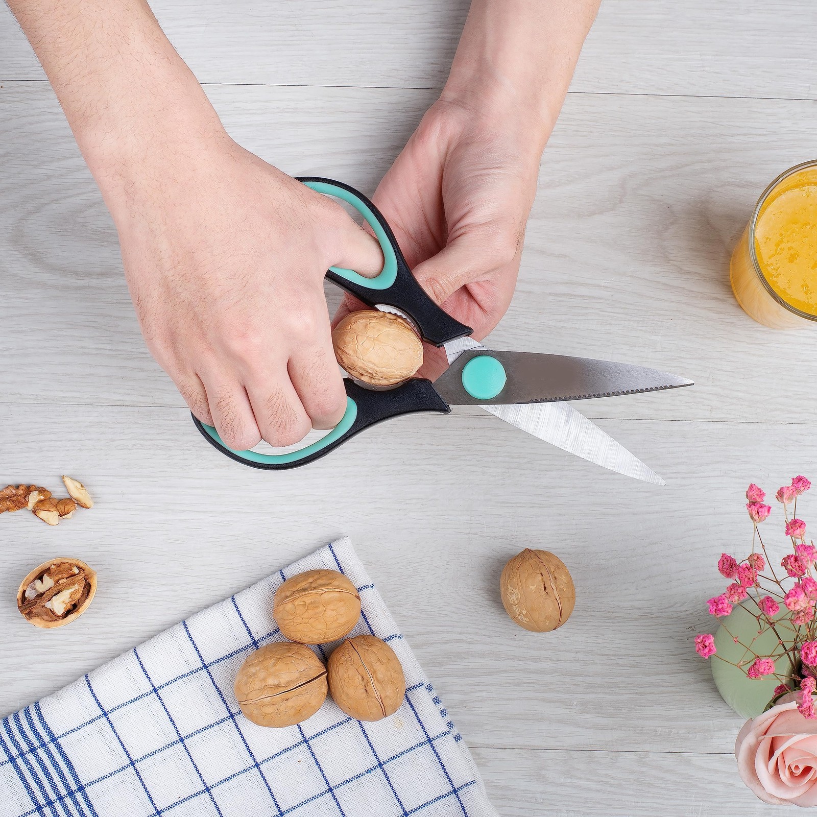 All Purpose Kitchen Shears with Protective Sheath, 8 Inch, Dishwasher Safe, ...