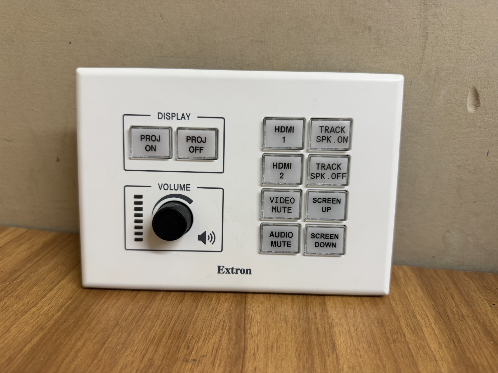 Extron EBP 200 ﻿eBUS Button Panel with 10 Buttons 60-1389-01 White