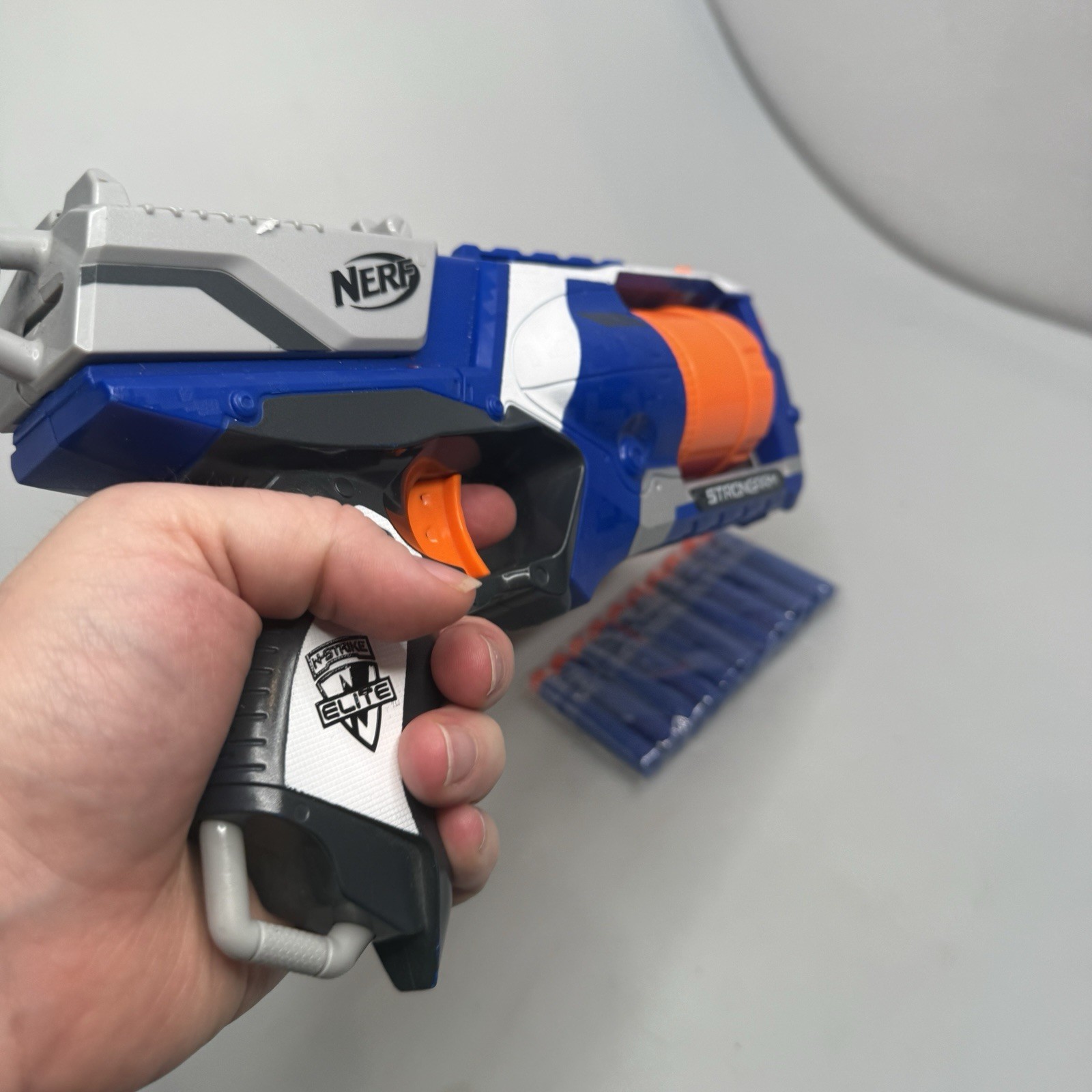 NERF N-Strike Elite Disruptor & Strongarm Blaster Lot 2 w/ 10 Darts EUC