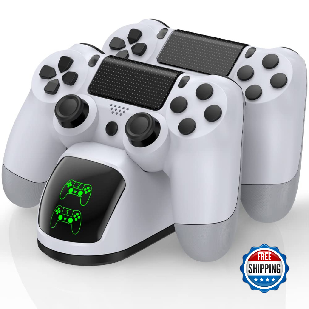 PS4 Controller Charger Dock Station with Charging Cable,1.8Hour Fast-Charging PS
