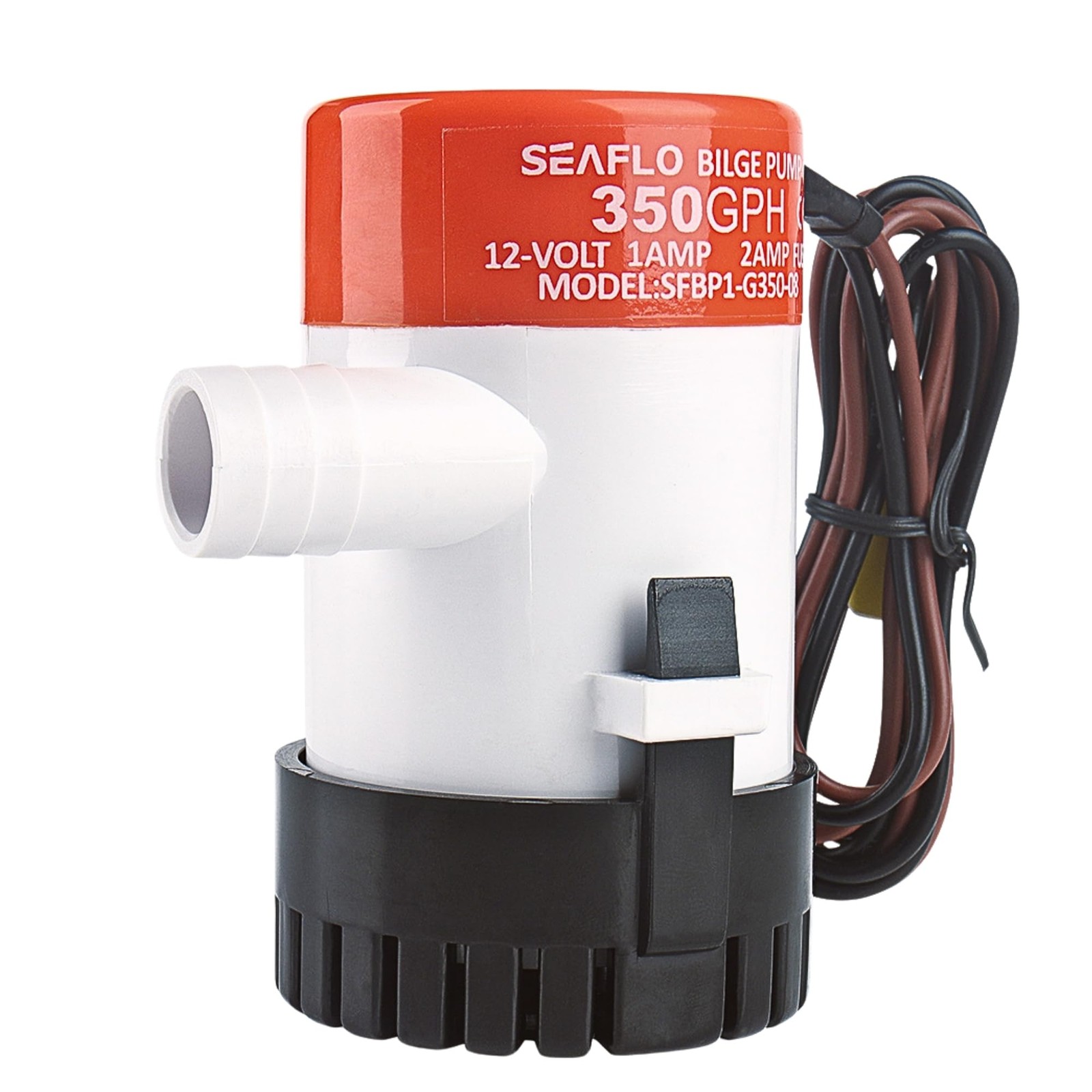 SEAFLO 12V Bilge Pump 350 GPH Submersible Marine Water Pump with Warranty