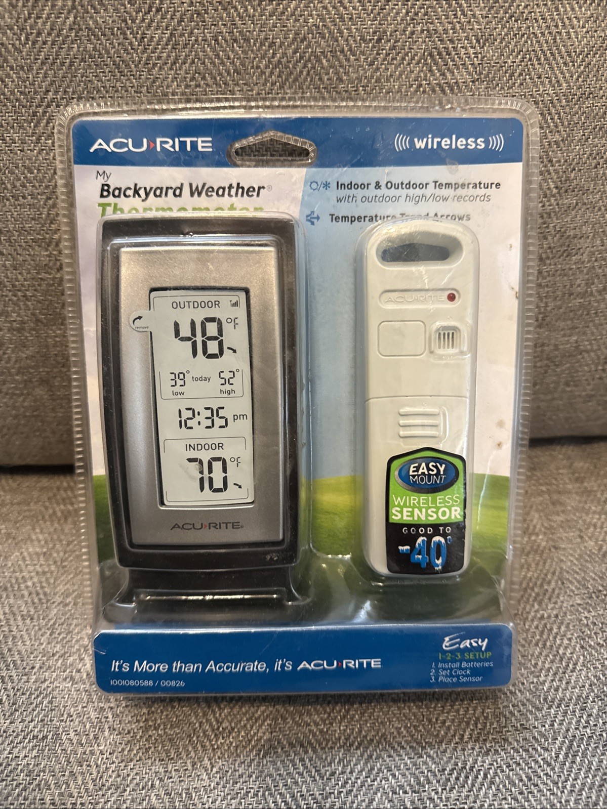 AcuRite Wireless Portable Weather Station Digital Thermometer Sealed New