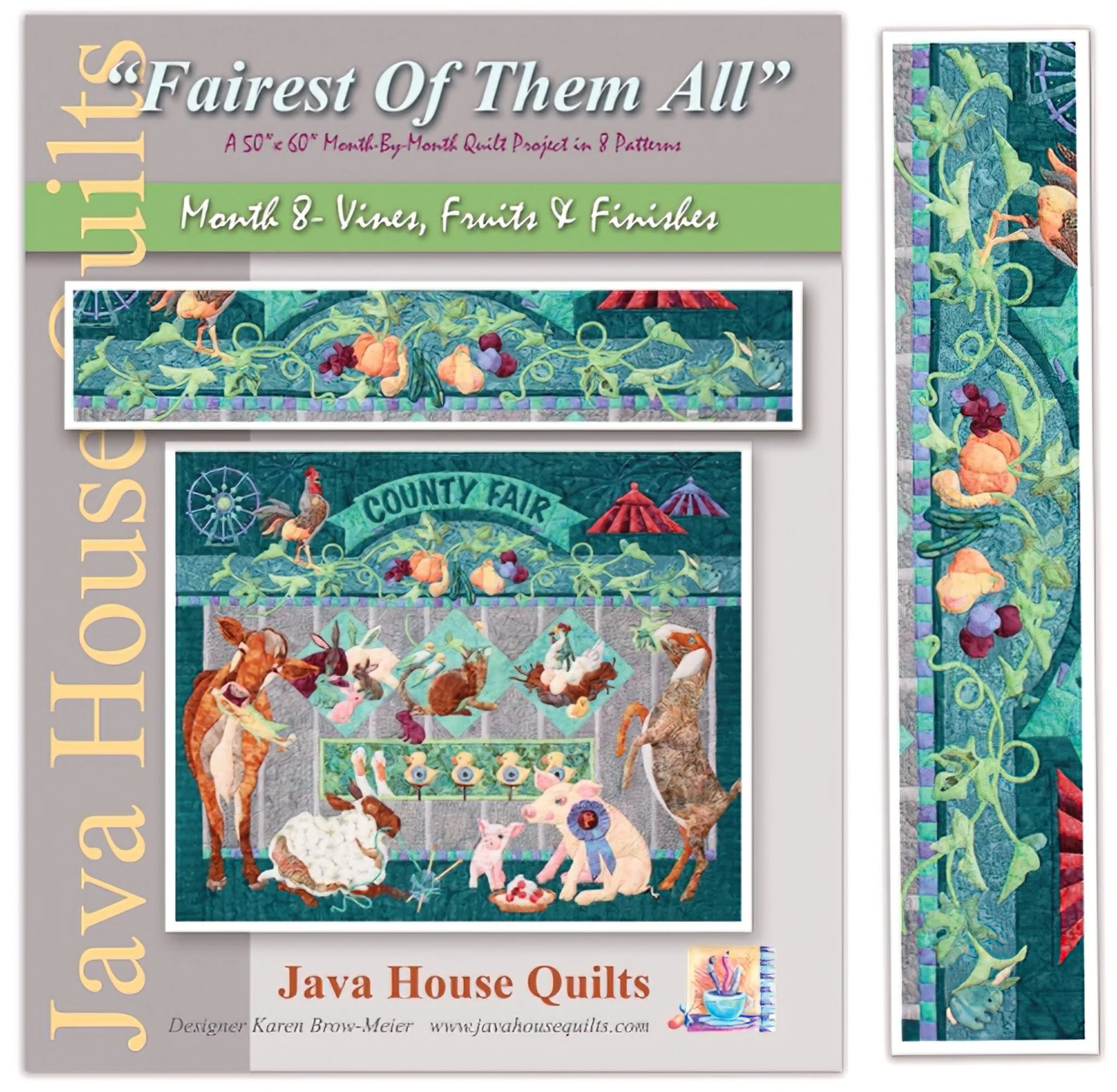 Fairest Of Them All Block of the Month - Month 8 Vines, Fruits & Fishes