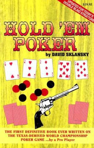 Hold'em Poker - Paperback By Sklansky, David - GOOD