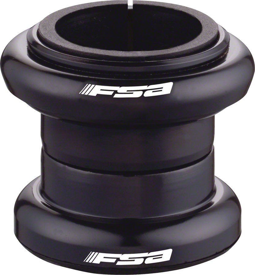 Full Speed Ahead TH-855 1-1/8" Black Threadless Headset Black 5/32x20 Caged ball