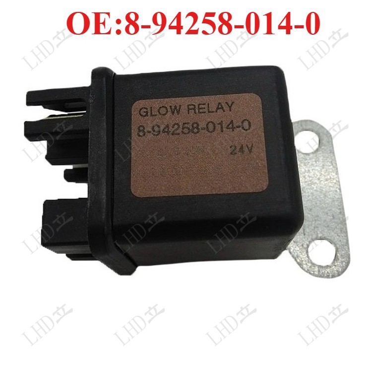 Glow Plug Relay 8-94258-014-0 For Hitachi ZX110 ZX120 ZX180LC ZX200 Isuzu 6HK1；