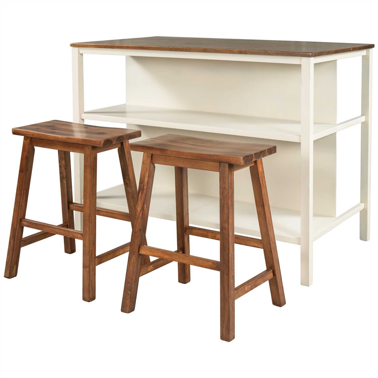 3 Piece Dining Table Set Table and 2 Chairs Kitchen Breakfast Furniture
