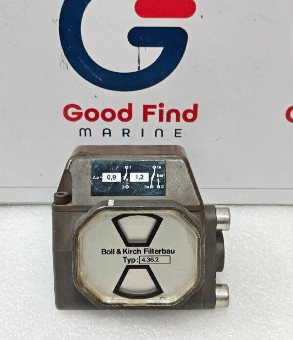 BOLL & KIRCH FILTERBAU 4.36.2 0.9 ~1.2 DIFFERENTIAL PRESSURE INDICATOR NEW