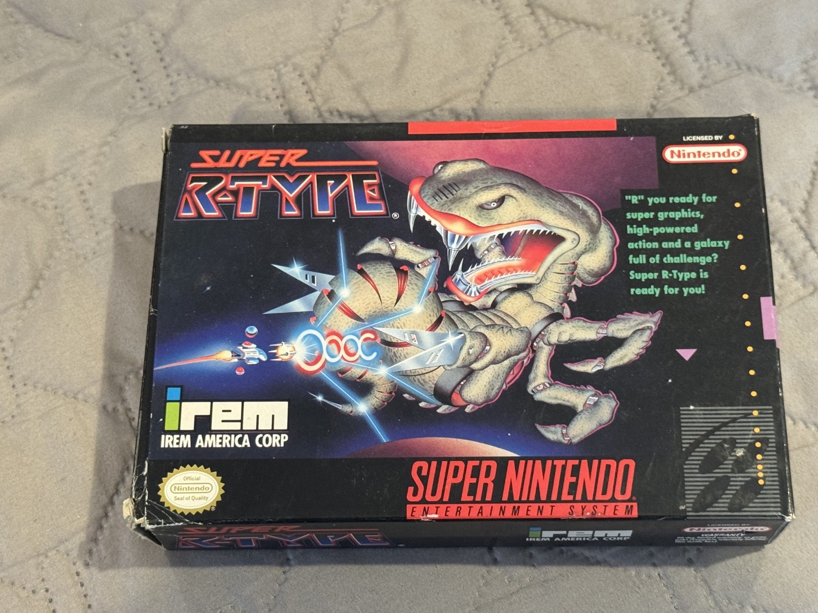 Super R-Type    *  Snes Box Only * Super Nintendo Original box