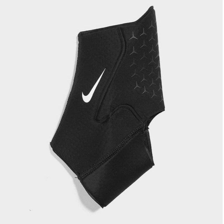 Nike PRO Ankle Sleeve 3 Black White Logo Size Large Compression Support Dri-FIT