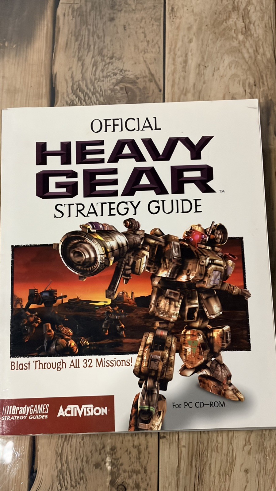 Official Heavy Gear Strategy Guide - Brady Games/Activision - 1997 RARE Vintage