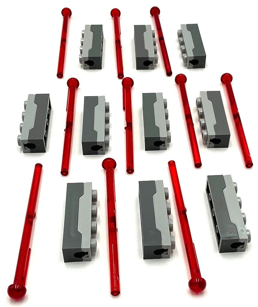 Lego New Dark Bluish Gray Projectile Launchers 1 x 4 Spring Shooters Parts