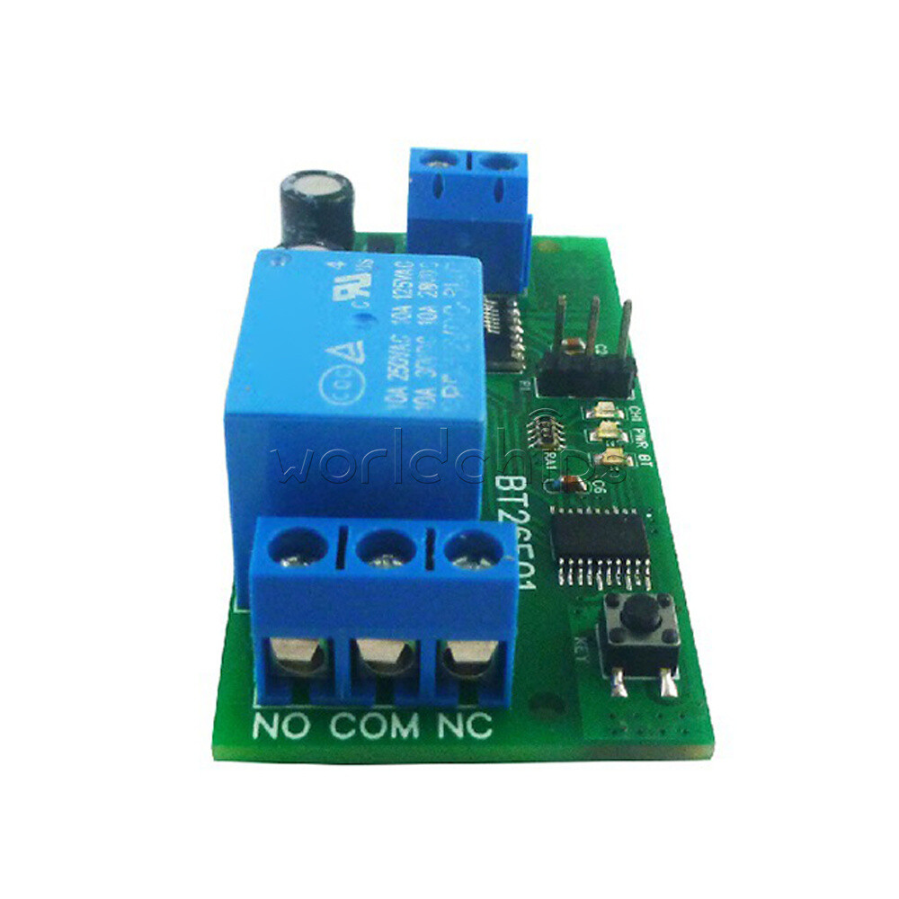 DC12V 1 Channel Bluetooth BLE 5.2 Relay Module Control Board 6 Commands Operate