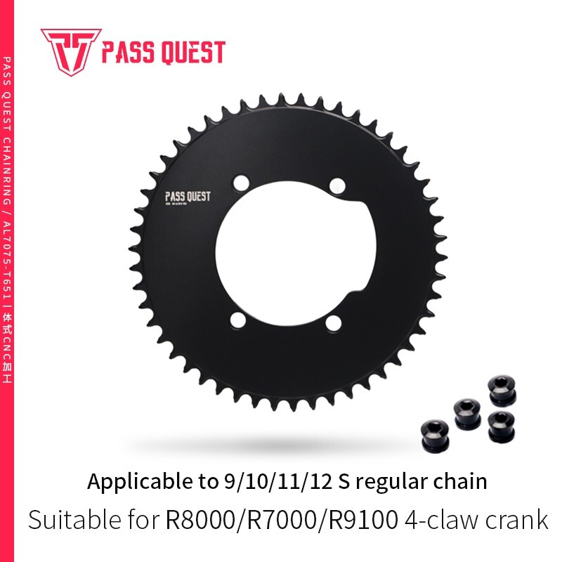 PASS QUEST 110BCD Road Bicycle Chainring Round For R7000 R8000 R9100 Crank