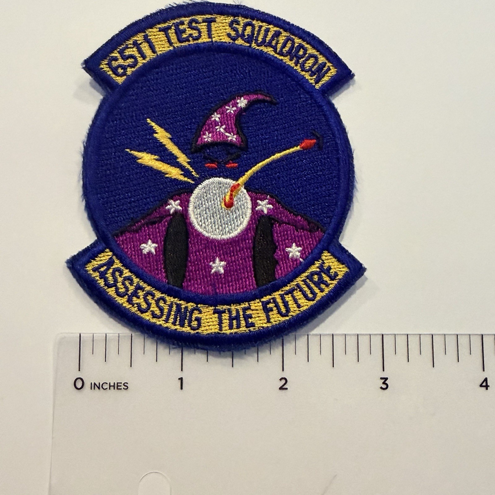 USAF 6511th TEST SQUADRON MILITARY PATCH Blue purple Yellow