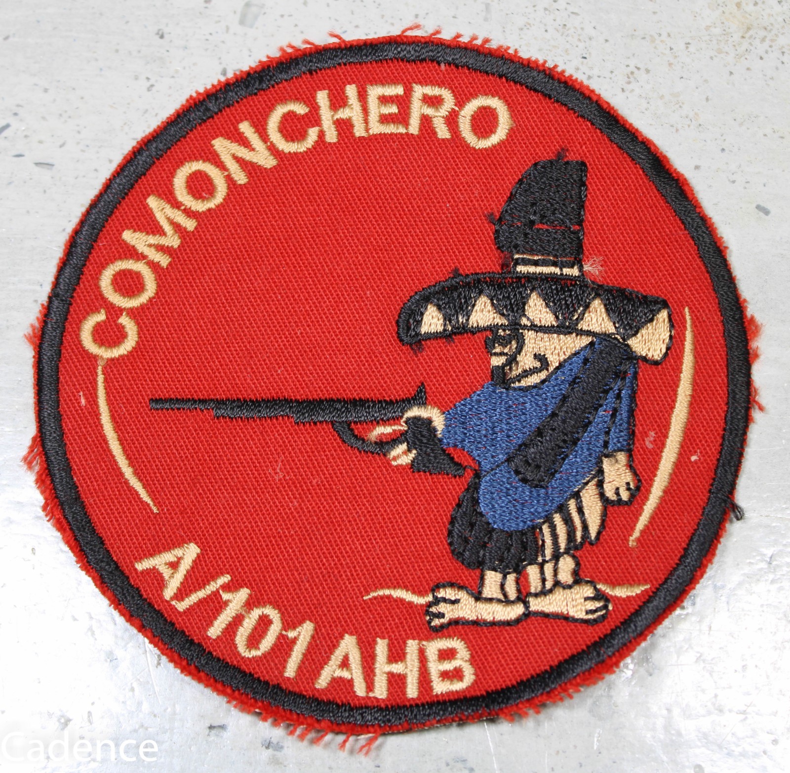 US Vietnam Co A 101st Attack Helicopter Bn Comonchero Reproduction Patch B629