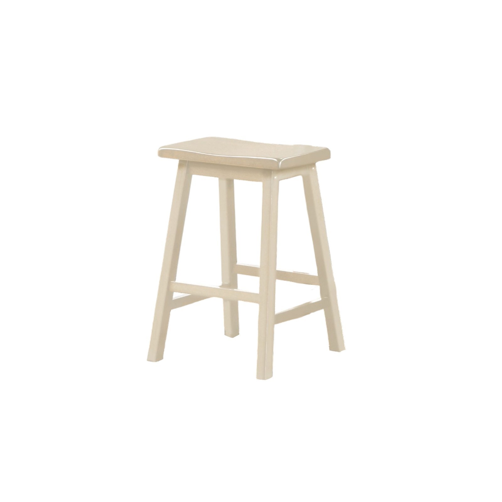 3PC Counter Height Set Buttermilk Cream Table 2 Stools Breakfast Nook