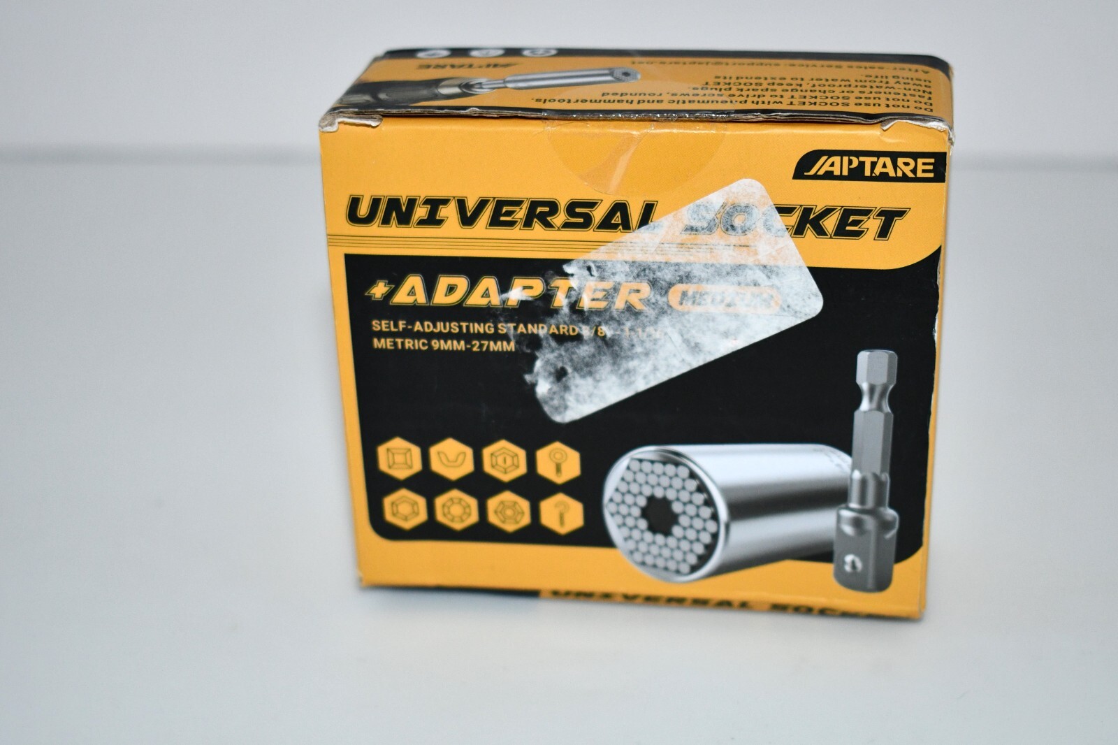 JAPTARE Universal Socket Tool, Super Socket Metric 9-27 mm Multi-Function Ratche